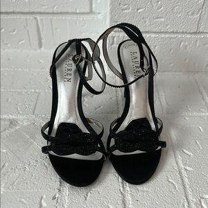 Lauren Ralph Lauren Black Strappy Heels